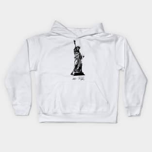 Statue of Liberty New York Patent Print Kids Hoodie